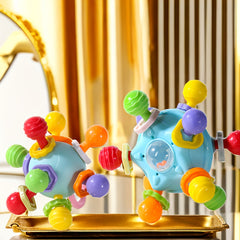 Educational Infant Toys Gift Set - Teething, Grab Shaker Rattle, Tummy Time Rattle - Perfect Birthday Gift For 0-3-6-9-12 Month Old Babies! Christmas Halloween Thanksgiving Gifts