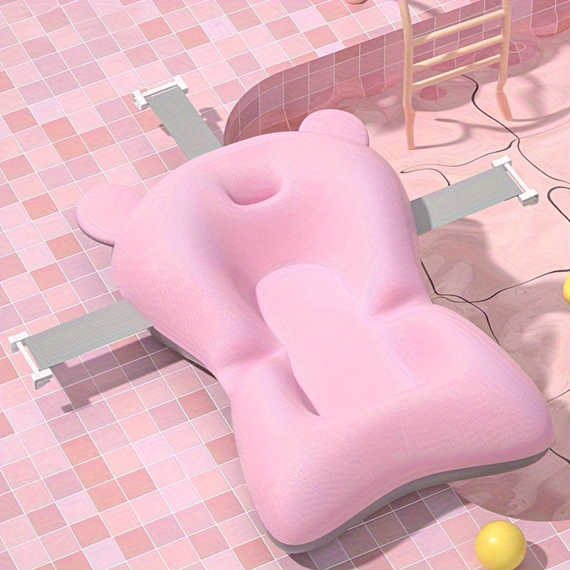 18*13 Inch Newborn Toddler Bathtub Mat, Baby Bath Seat, Support Net, Baby Bath Mat, Baby Bath Cushion, Soft Anti-Slip Bath Pad, Toddler Bath Pillow, Christmas, Halloween, Thanksgiving Day Gift