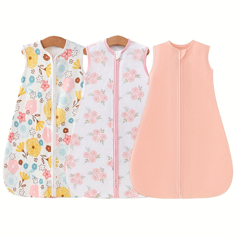 3pcs Sleeping Bag With 2 Way Zipper, Cuddle Swaddle Cover, Wrap Set 0- Comfortable 100% Sleeping Bag With Zipper Easy To Change Diaper Helps Prevent The Startle Reflex, Halloween Christmas New Year Gift