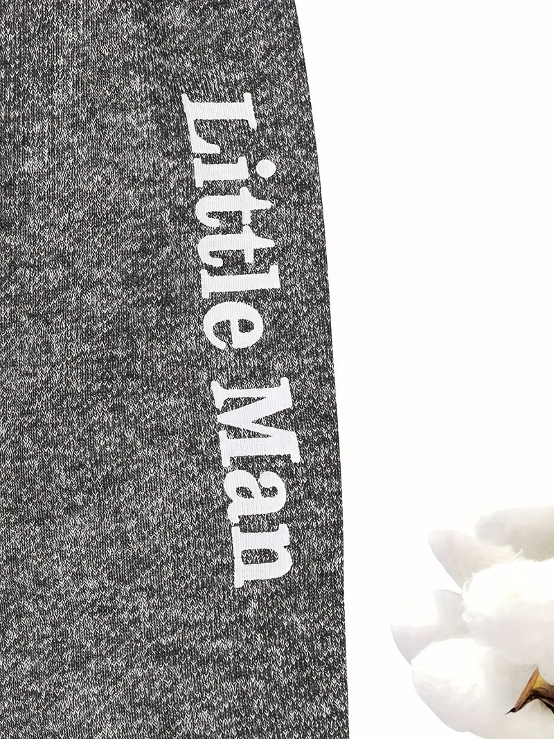 2pcs, Infant Baby Boys Cute Casual Outfits, AiN'T NO MAMA LiKe THE ONE I GOT Letter Print Hooded Long Sleeve Romper + Trousers Suit