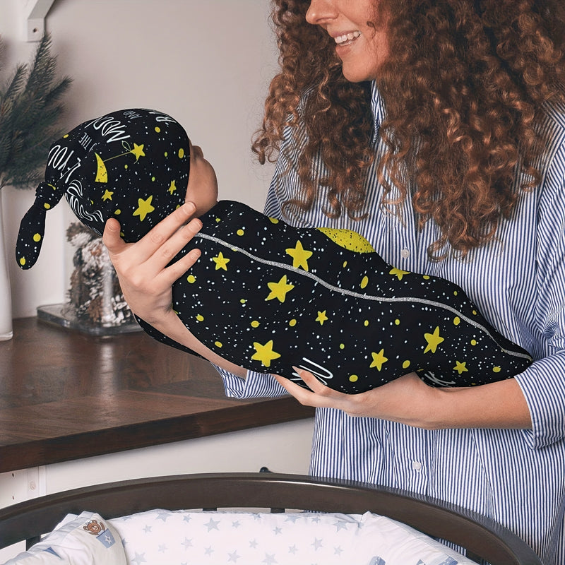 Butterfly Green Flower Newborn Swaddle Blanket Baby Swaddle Blankets Wrap Receiving Soft Stretchy Sack with Beanie Hat Sets Gift for Infant Boy Girl