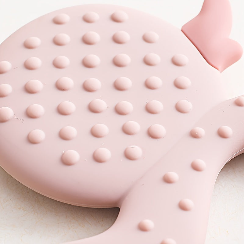 1pc Baby Teether Duck Shape Infant Silicone Teething Toy Can Be Boiled And Bitten Toy Christmas, Halloween, Thanksgiving Day Gift