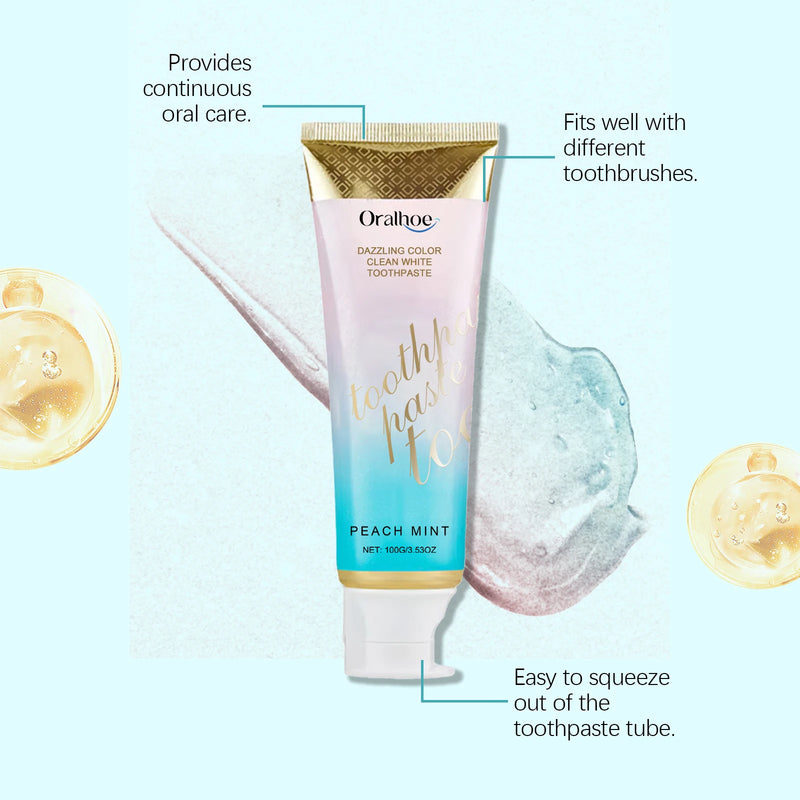 Oralhoe Niacinamide Toothpaste Remove Plaque Gentle Soothing Gum Stains Brightening Teeth Oral Deodorant Mint Dental Cleaning
