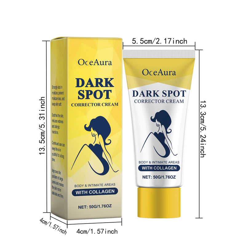 Oceaura Body Dark Spot Corrector Cream Hydrating Reduce Dullness Balance Skin Tone Enhance Skin Elasticity Whitening Body Cream