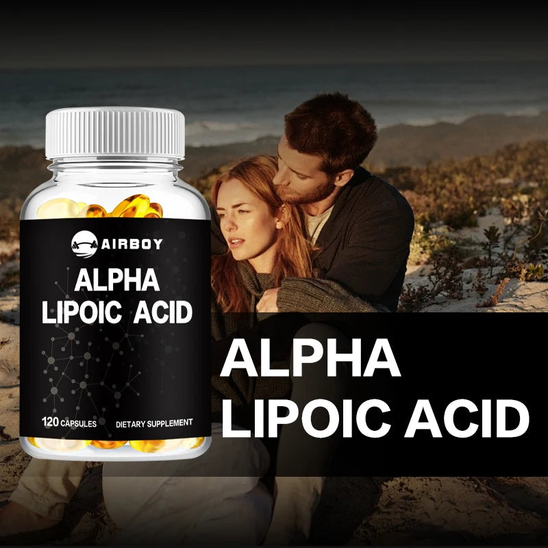 Alpha Lipoic Acid 600 Mg - Supports Antioxidant Health and Sugar Metabolism and Helps Relieve Nerve Pain - 120 Capsules