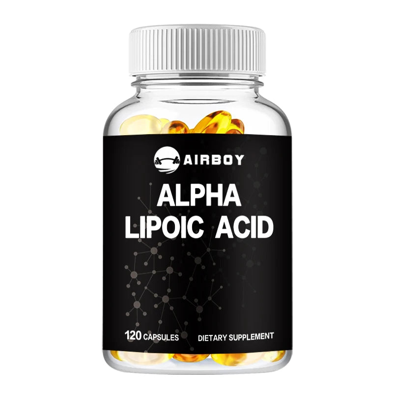 Alpha Lipoic Acid 600 Mg - Supports Antioxidant Health and Sugar Metabolism and Helps Relieve Nerve Pain - 120 Capsules