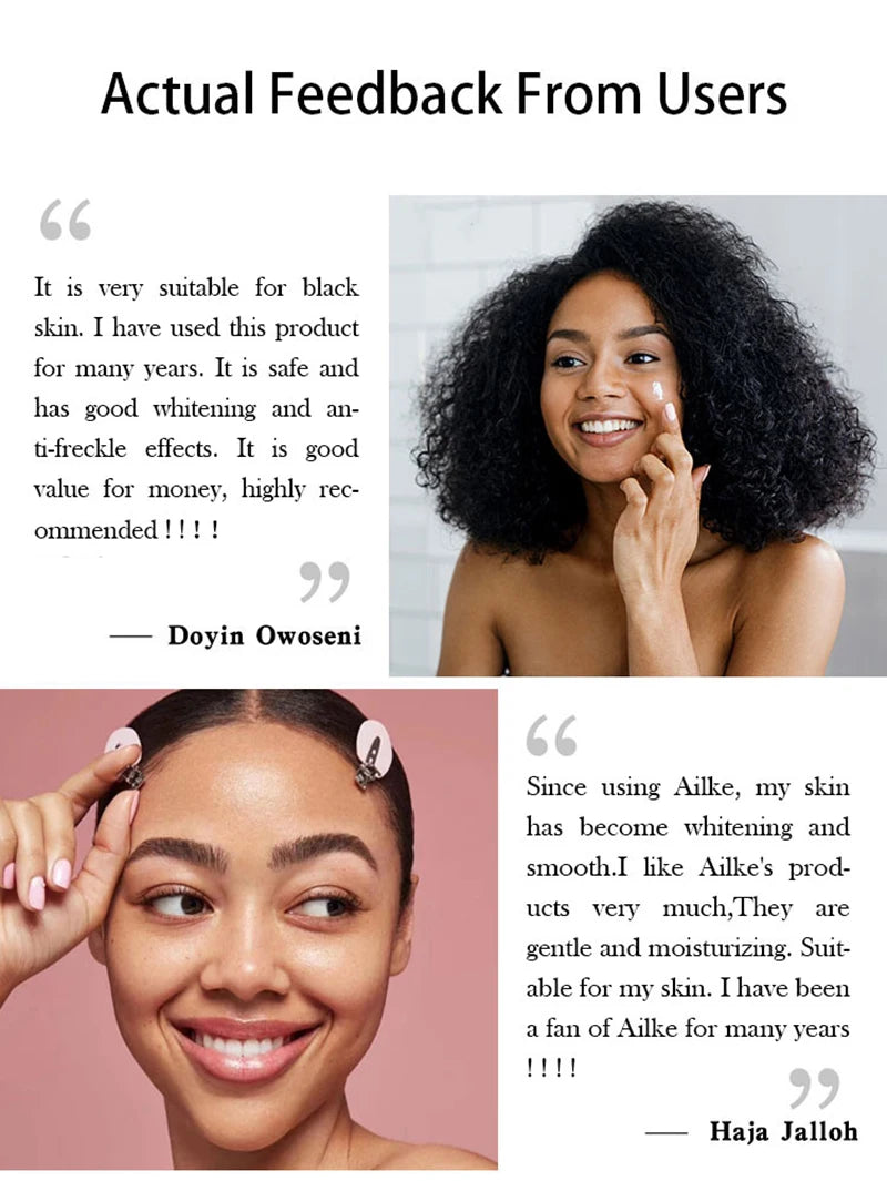 AILKE Glutathione 5-in-1 Women Skin Care Kit, With Body Lotion, Serum, Dark Spot Removal Cream, Body Cream, Brightening Soap