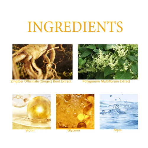 OUHOE Biotin Hair Growth Serum with Ginger Extract – Nourish & Repair Roots