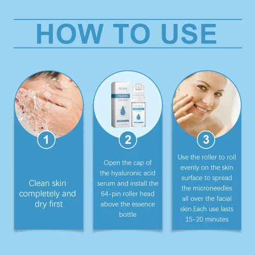 EELHOE Hyaluronic Acid Roller Essence – Deep Hydration & Collagen Boosting Serum for Firm, Smooth Skin (10ml)