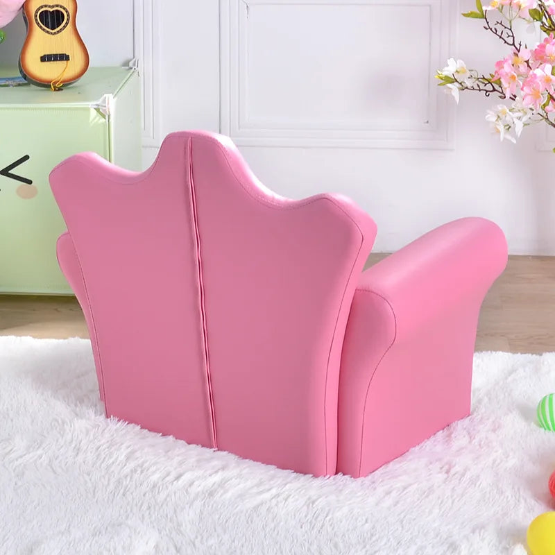K-STAR High-quality Supplier Of Children's Furniture Sofas Korean Style Crown Pull Buckle Combination Sofa Fashionable Footstool