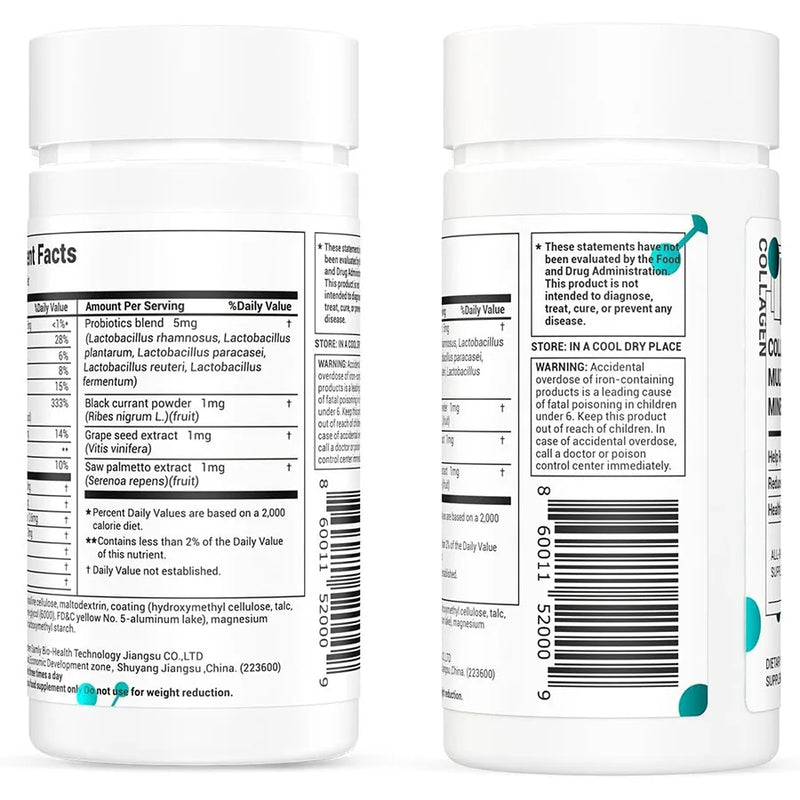 Sentian Collagen Tablets with Vitamin C – Skin Whitening, Anti-Aging & Beauty Supplement for Radiant, Youthful Skin (60 Tablets)