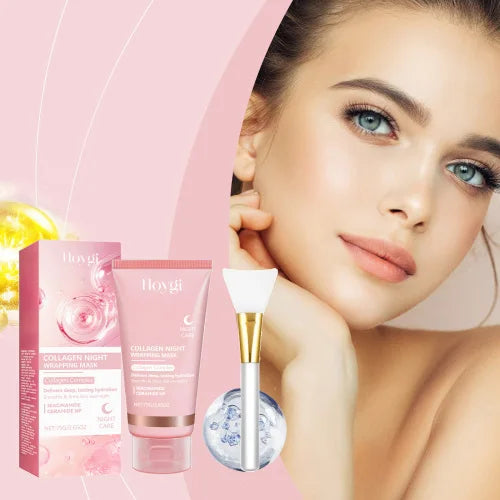 Hoygi Collagen Anti-Wrinkle Peel-Off Mask (With Scraper) Hydrating Moisturizing Rejuvenating The Skin  Improving