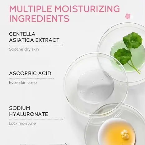 Japan Sakura Skin Care Set – 6-in-1 Beauty Gift Set for Women | Cleanser, Toner, Lotion, Serum, Eye Cream & Face Cream | Travel Size Kit