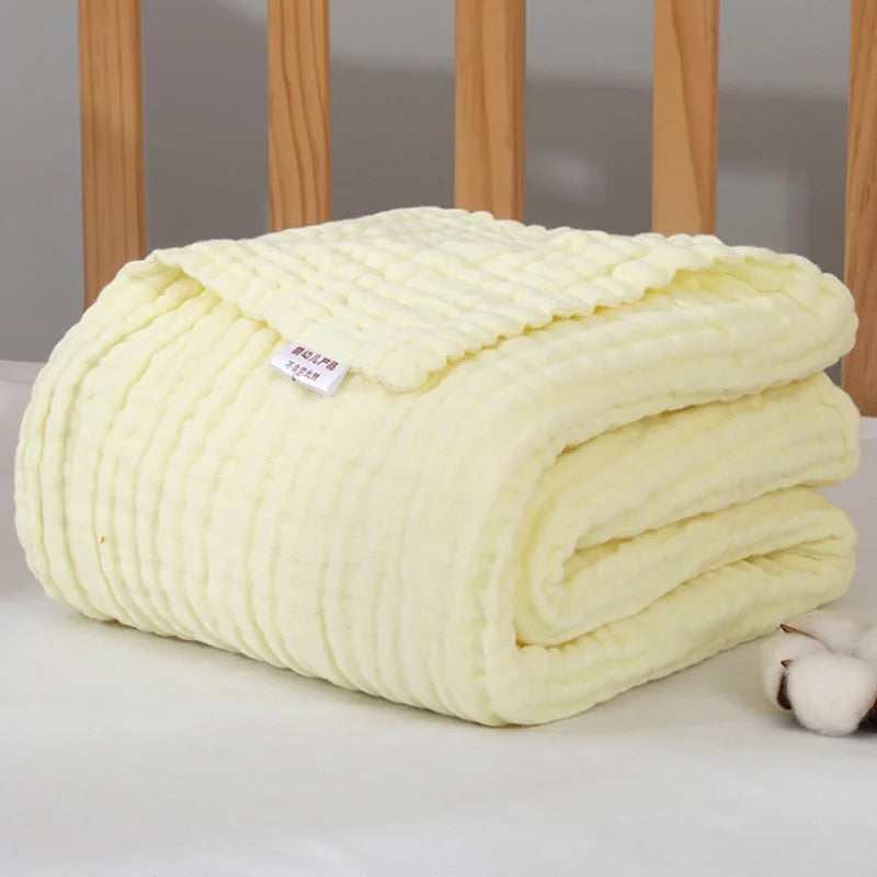 Baby Swaddle Blanket Muslin Newborn Wrap for Child Kids Boys Girls Bath Towel Infant Solid Soft Cotton Stroller Cover 105*105cm