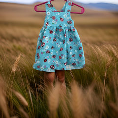 Infant Sundress, Sparkly Ladybugs