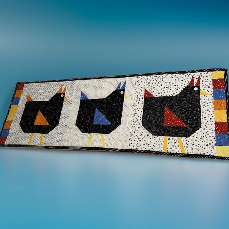 Chicken Walk Table Runner