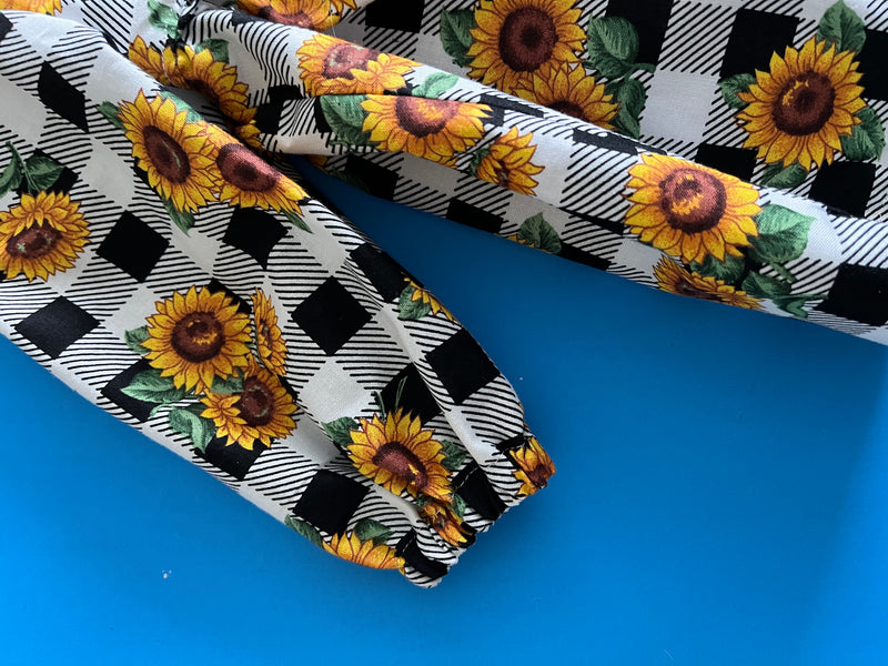 Child's Dress, Sunflowers, LS