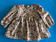 Infant Dress, Rust/Gold Flowers