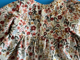 Infant Dress, Rust/Gold Flowers