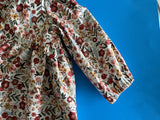 Infant Dress, Rust/Gold Flowers