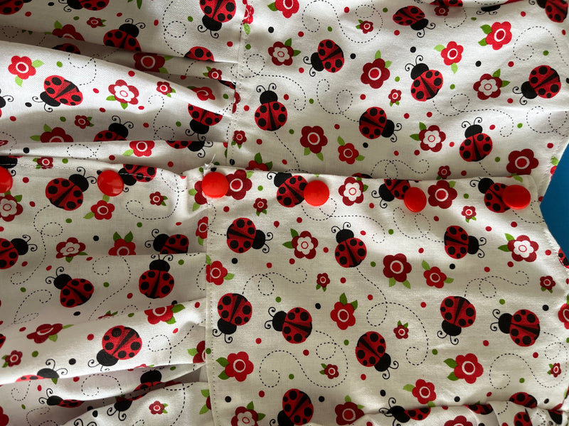 Child's Dress, Ladybugs LS