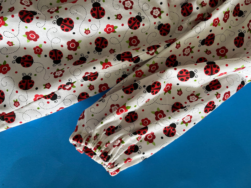 Child's Dress, Ladybugs LS