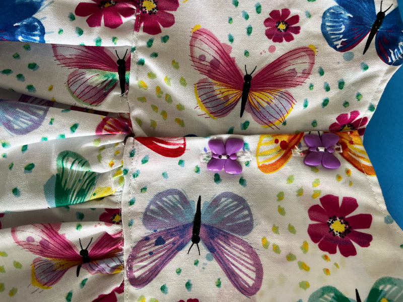 Child's Dress, Butterflies, SL