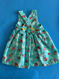 Infant Sundress, Blue/Sparkle LadyBugs