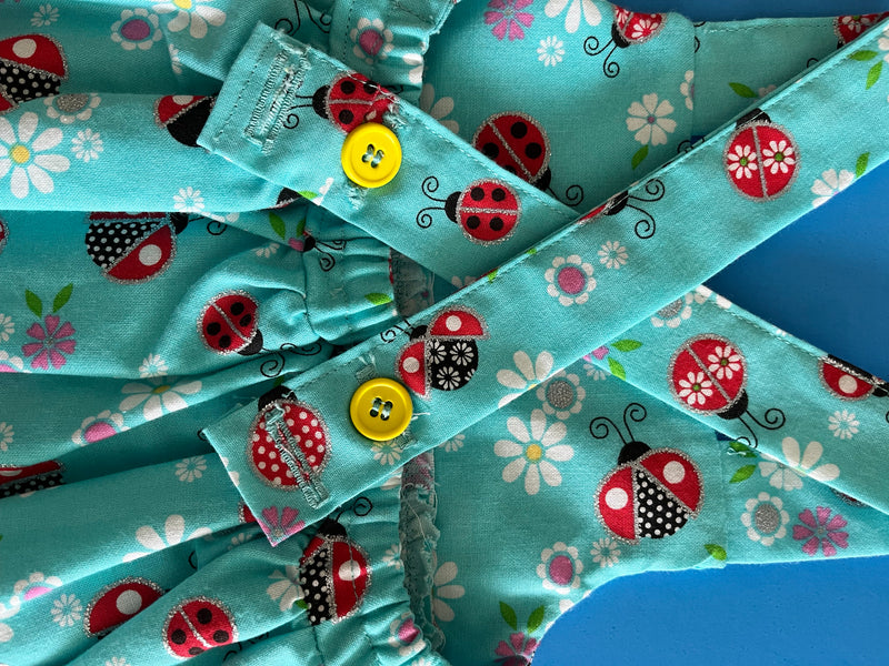 Child's Sundress, Blue/Sparkle LadyB