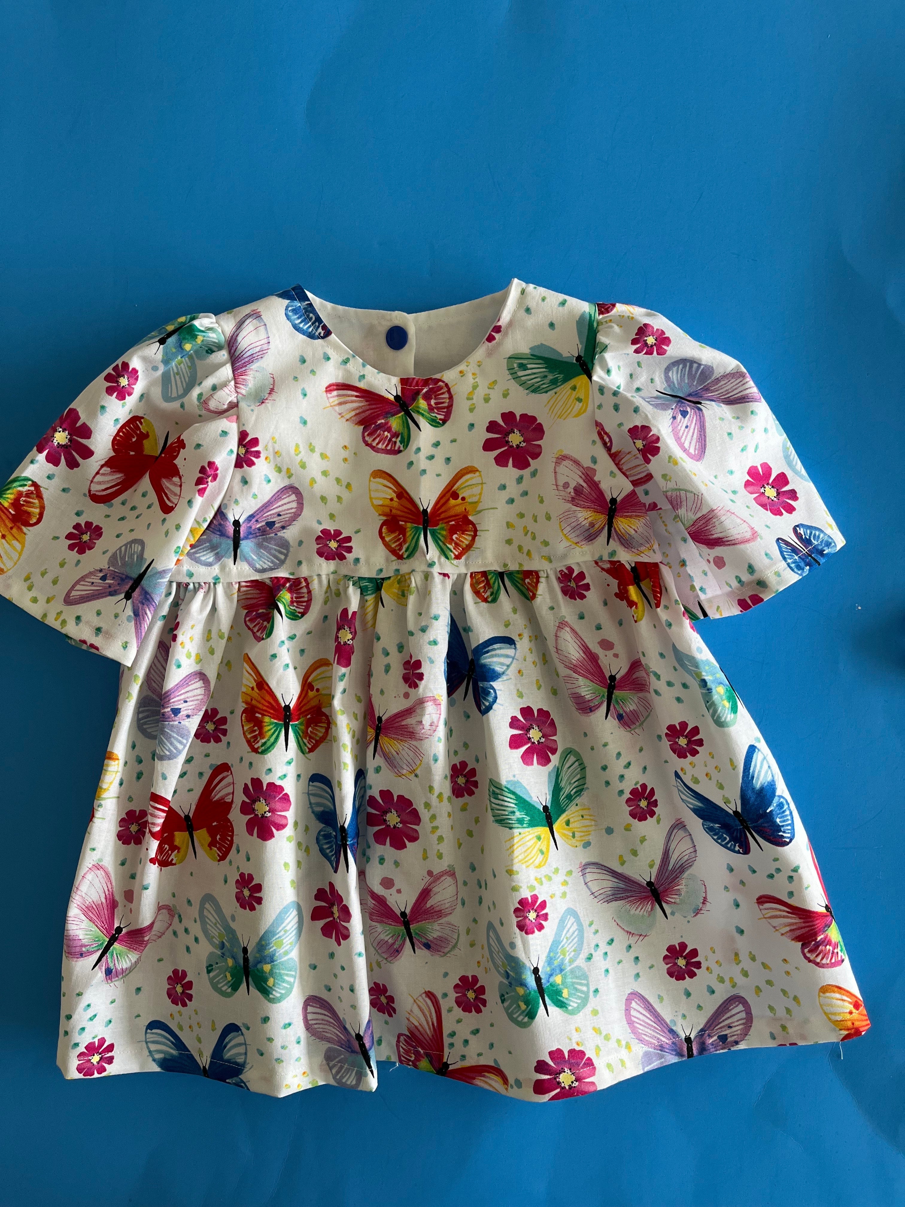 Infant Dress, Butterflies, SS