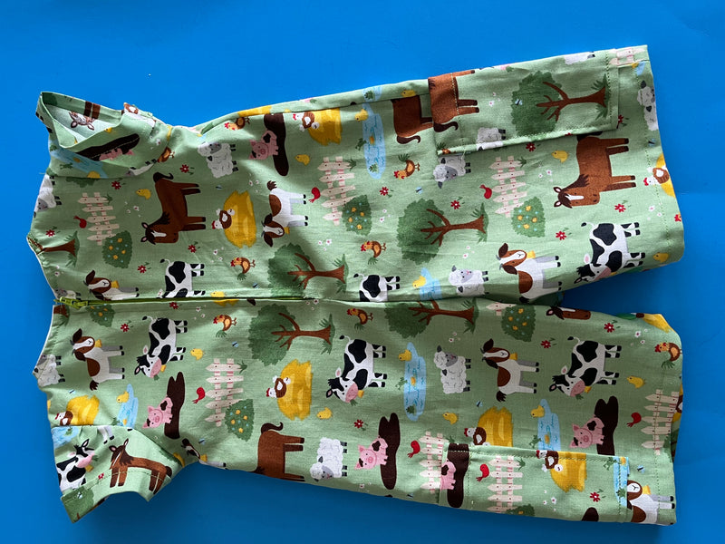 Romper, Farm Animals w/ Sleeves