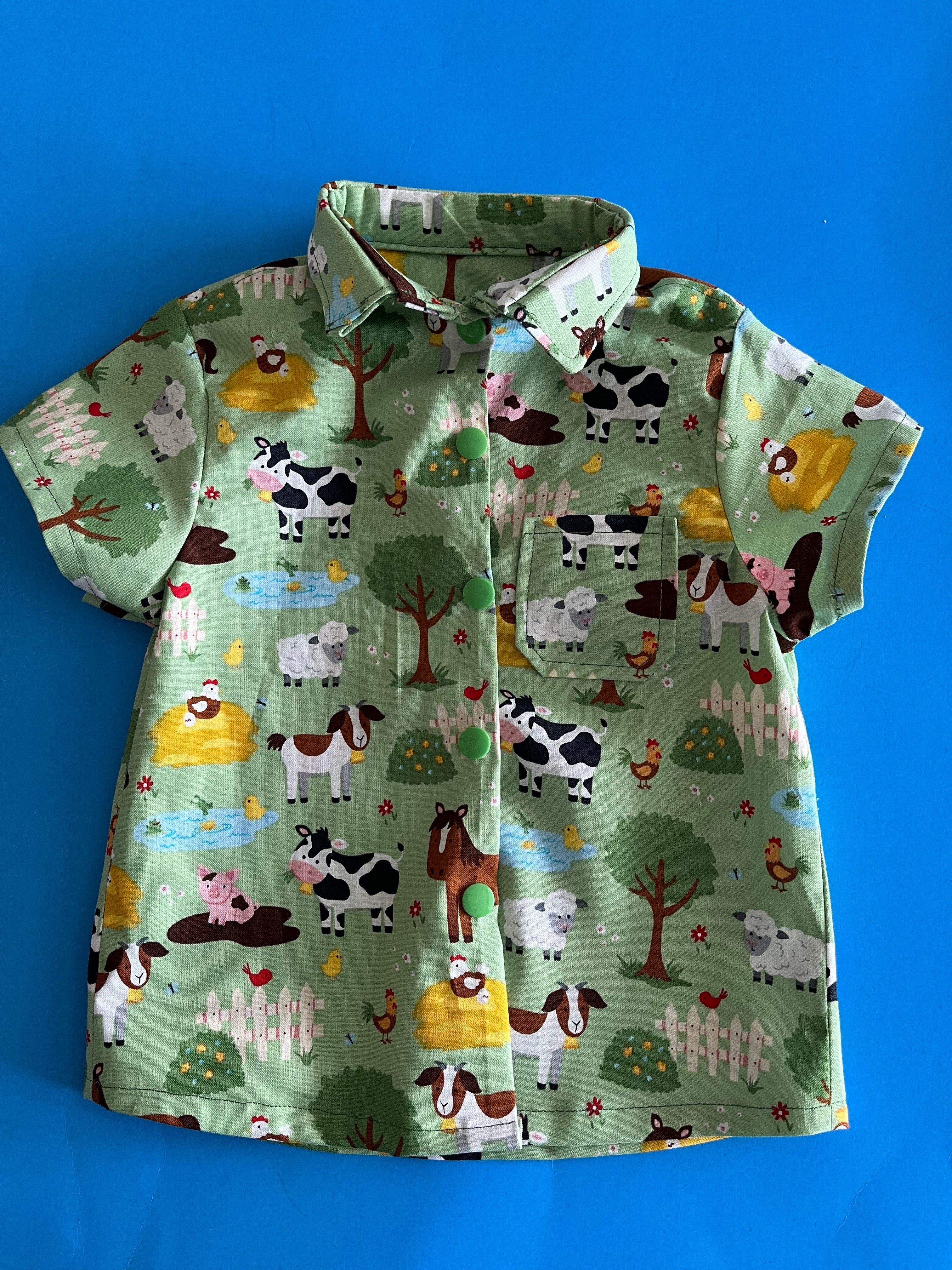 Toddler Shirt, Farm Animals