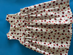 Child's Dress SL, Whitew/Ladybugs