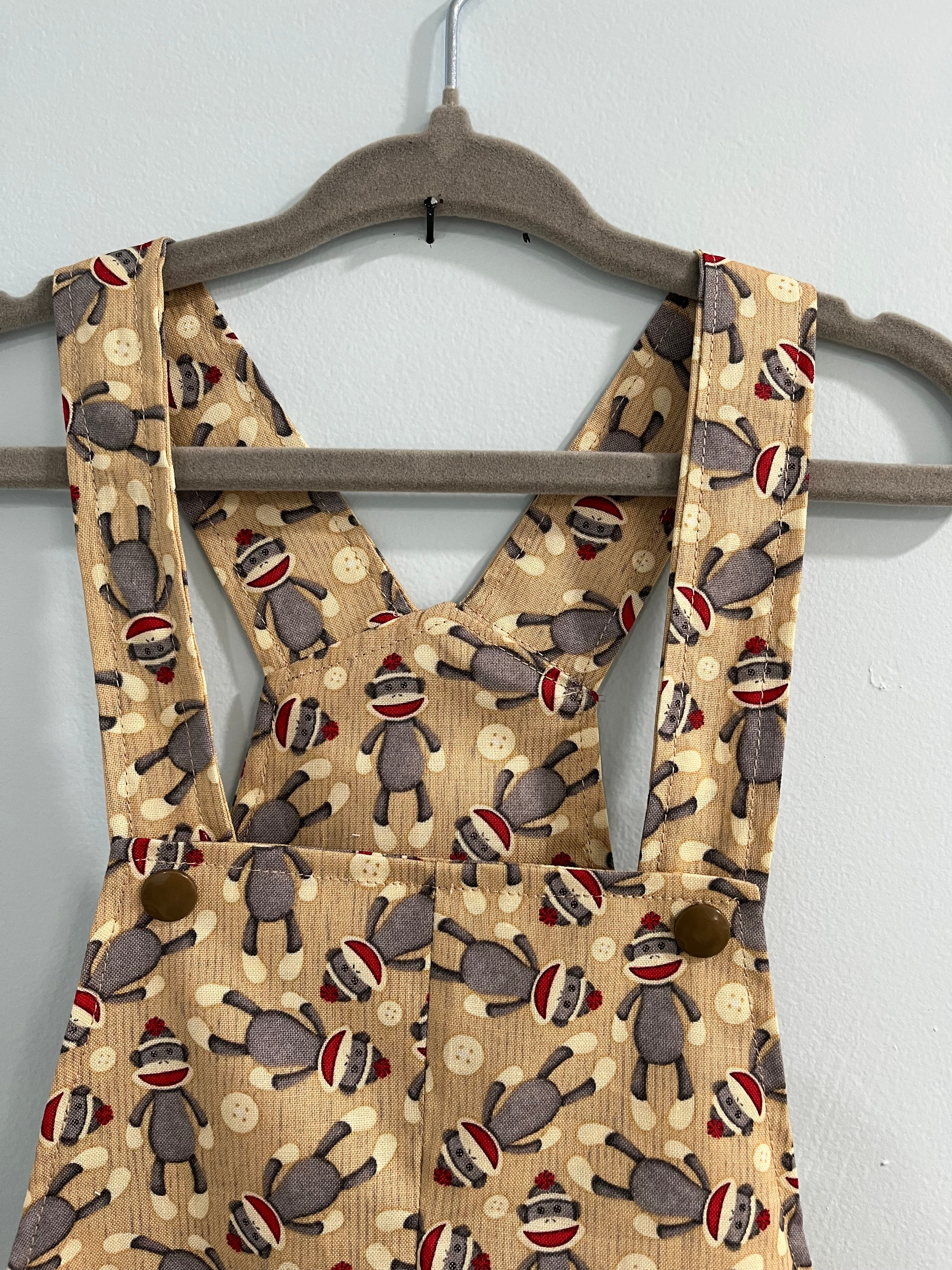 Child's Romper, Sock Monkeys