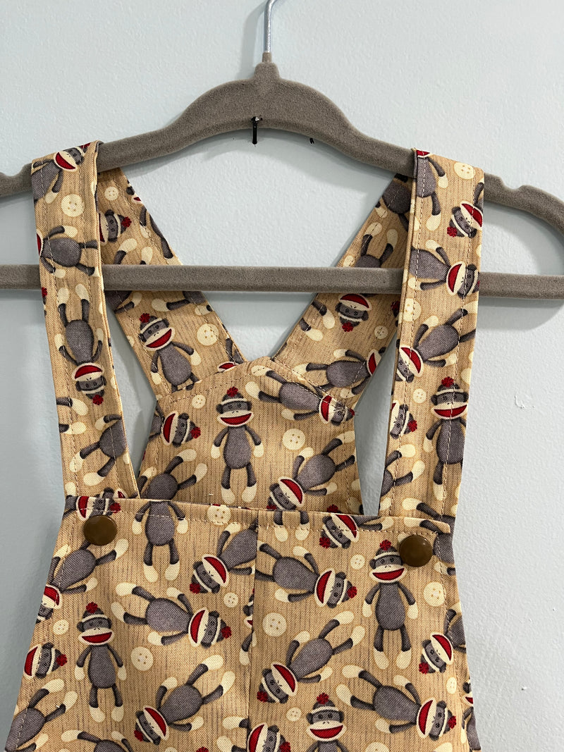 Child/s Romper, Sock Monkeys