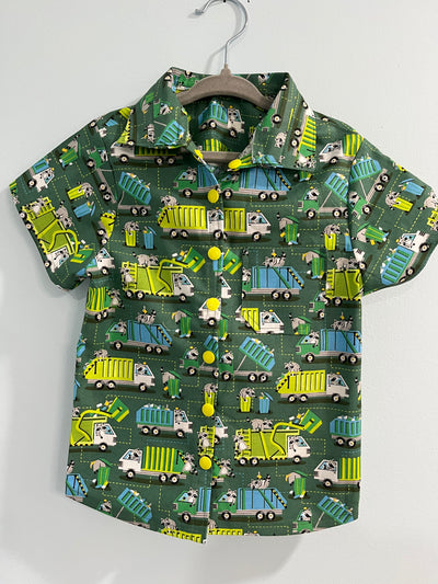 Child's Shirt, Recycle Trucks