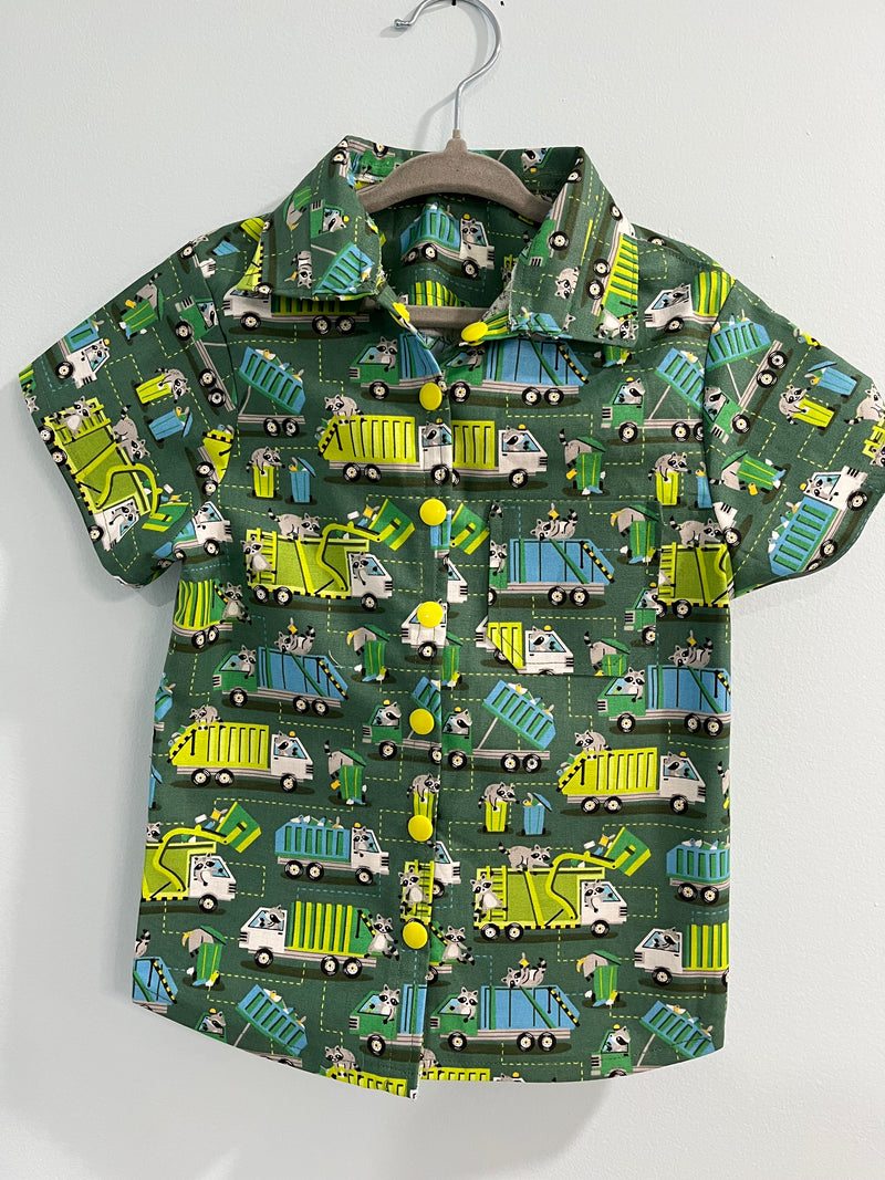 Child's Shirt, Recycle Trucks