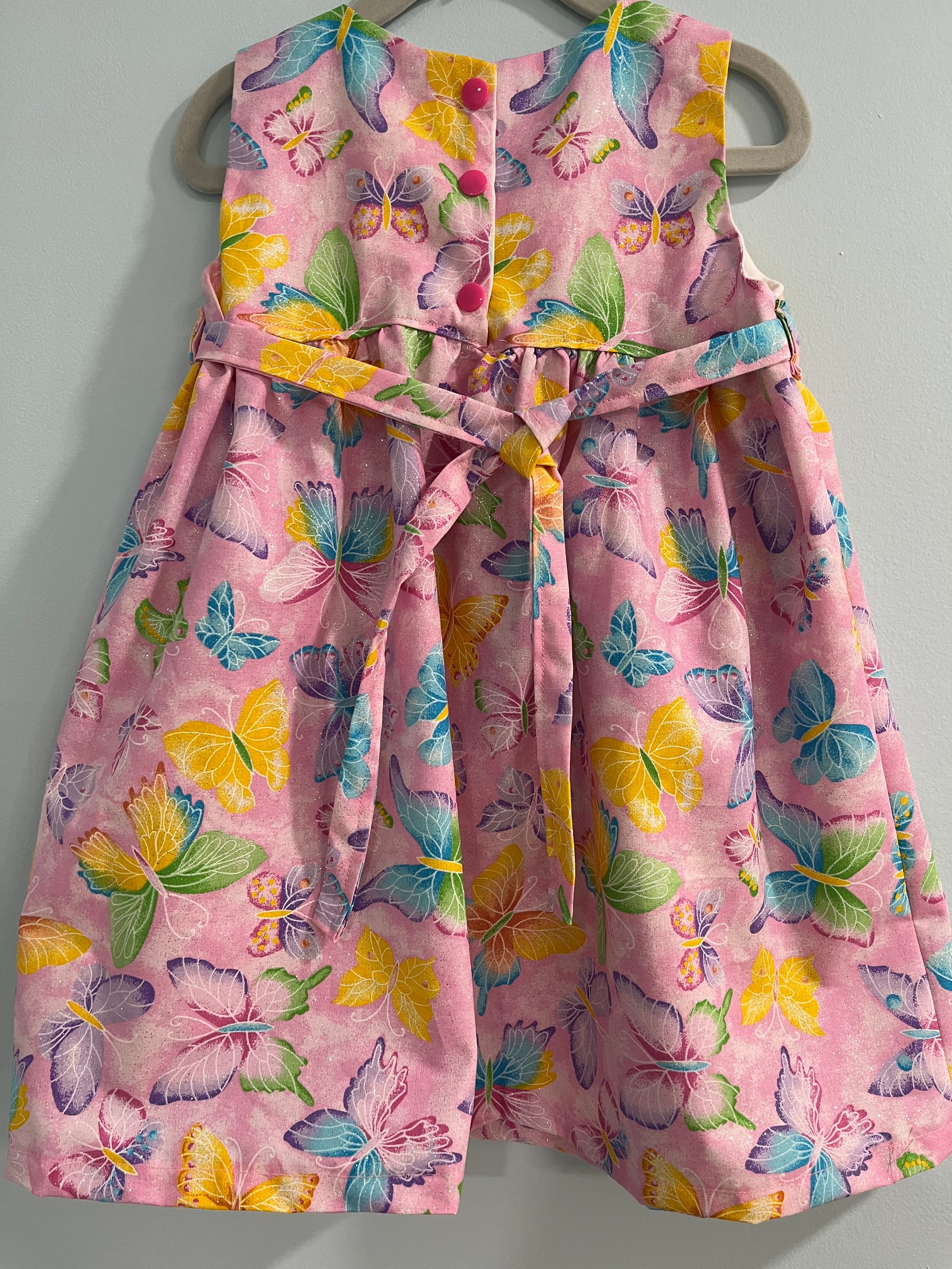 Toddler Dress, Sparkly Butterflys