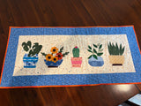Table Runner, Parade of Potted Plants