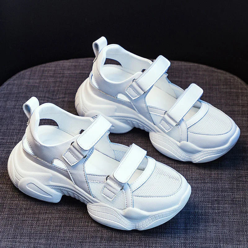 Women's Casual Sport oes Spring Summer New Sle Lightweight Thi Bot Heightening Anti-slip Slippers Comfortable Sandals