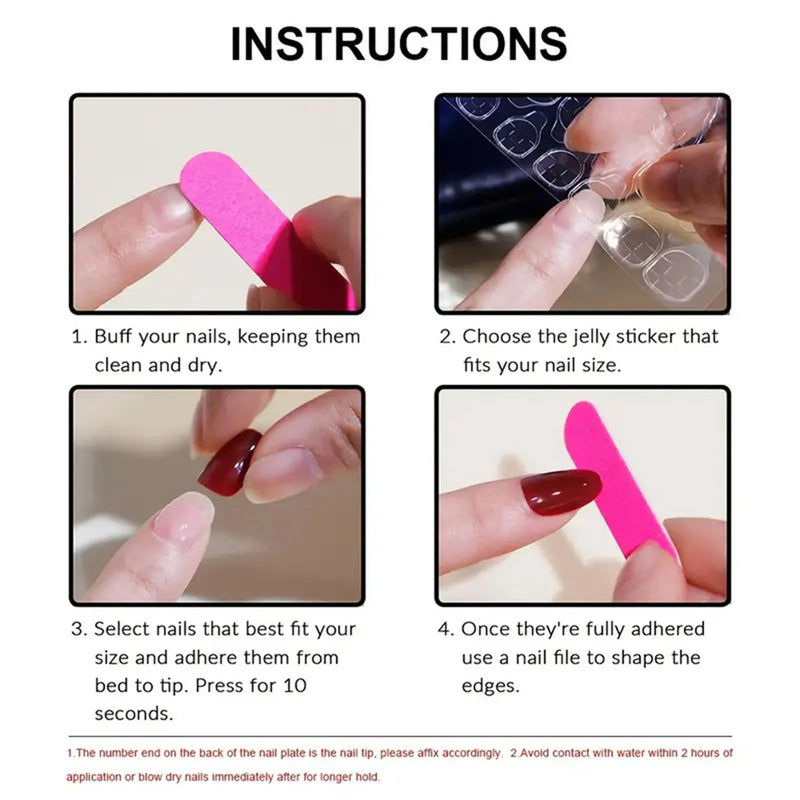 French Tips Press-on Nail Long Lasting Elegant Artificial Nail Manicure Art for Daily Lives Everyday Use