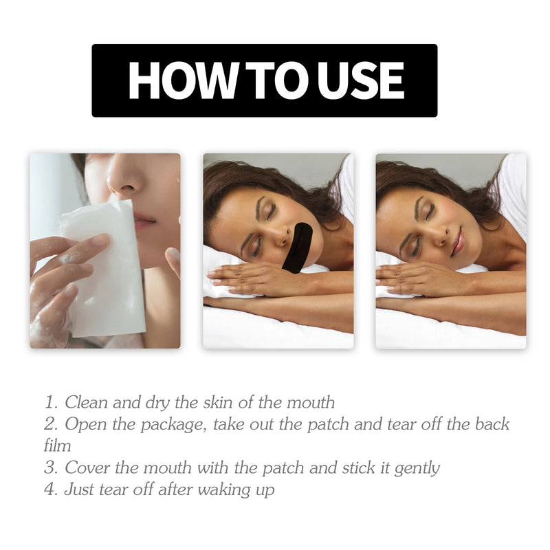 Stop Snoring Patch Nose Breathing Correction Promoting Better Breath Improve Sleeping Portable Night Sleep Mouth Orthosis Tape
