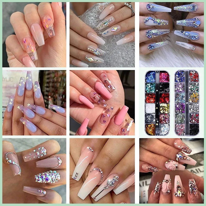 Acrylic Nail Kit Acrylic Powder With Acrylic Liquid For Gel Nails With UV Lamp For Gel Nails Set DIY Gifts For Women