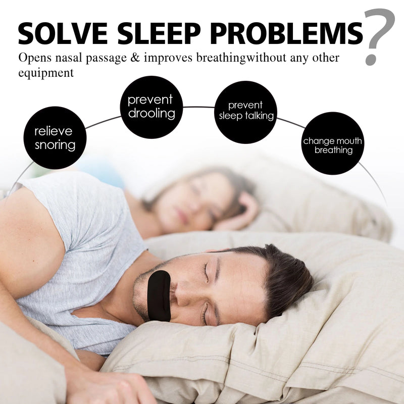 Stop Snoring Patch Nose Breathing Correction Promoting Better Breath Improve Sleeping Portable Night Sleep Mouth Orthosis Tape