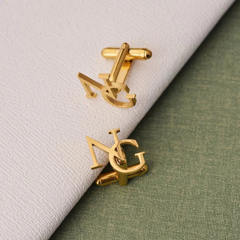 Customized Groom Wedding Cufflinks, Best Man Gift, Personalized Jewelry, Gift for Husband, Father's Day Gift