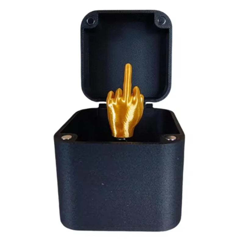 Creative Gift Middle Finger in The Box Holiday Party Fun Prank Gift Pop-up Love Rose Christmas Gift Adult White Elephant Gift
