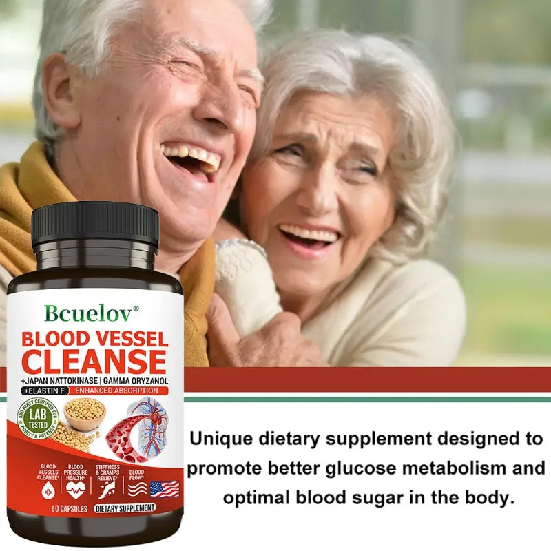 Vascular Cleanser Capsules – 120 Count | Supports Healthy Blood Flow, Lowers Cholesterol & Promotes Cardiovascular Health