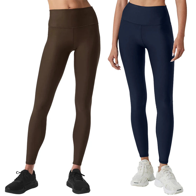 Women's athletic pants, full-length leggings, sportswear for gym, comfortable and fitted yoga pants