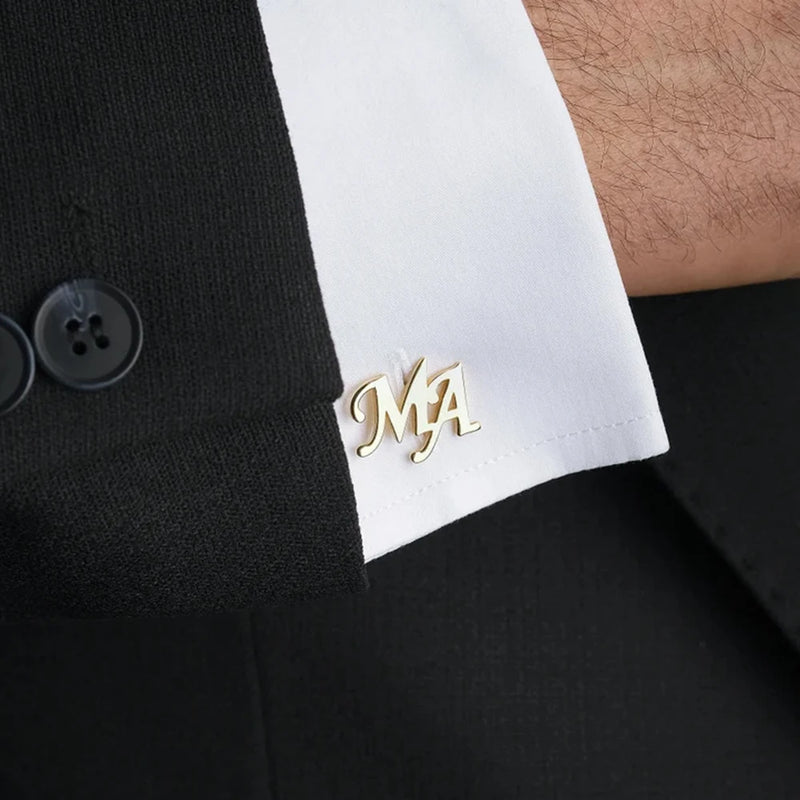 Customized Groom Wedding Cufflinks, Best Man Gift, Personalized Jewelry, Gift for Husband, Father's Day Gift