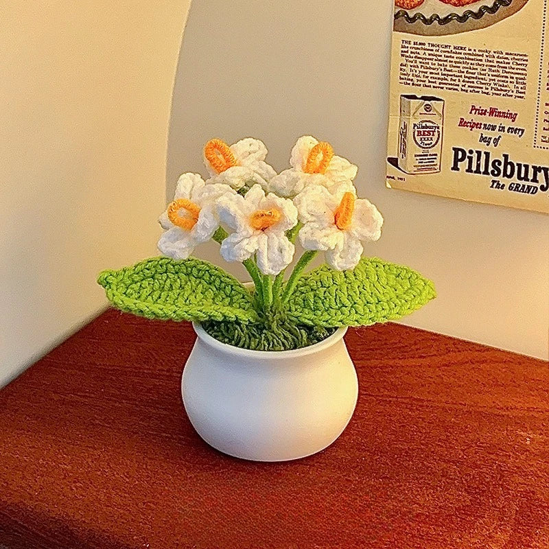 Birthday Gift Creative Girl To Send Girlfriends Car Knickknacks Table Decoration Sunflower Bouquet Hand-woven Flowers